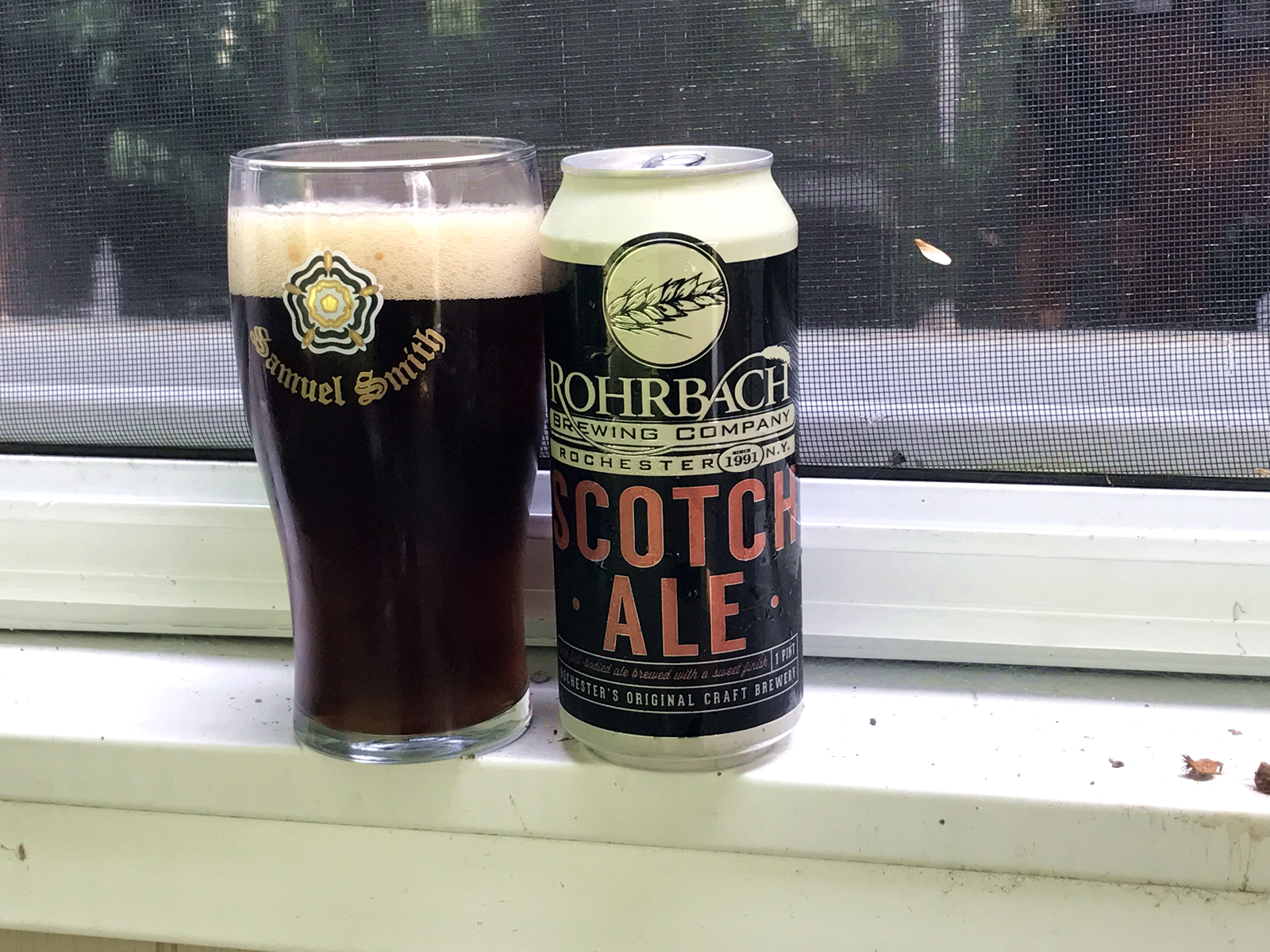 Rohrbach Brewing Company Scotch Ale Beers on Windowsills