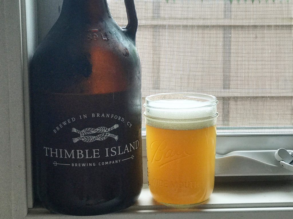 Thimble Island Brewing Company Windjammer Wheat Ale Beers on Windowsills