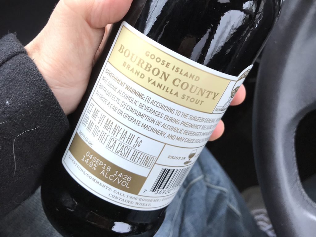 Goose Island Beer Company: 2018 Bourbon County Brand Vanilla Stout