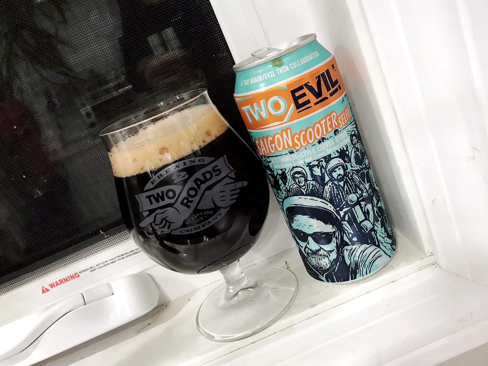 Two Roads Brewing Company: Two Evil: Saigon Scooter Selfie