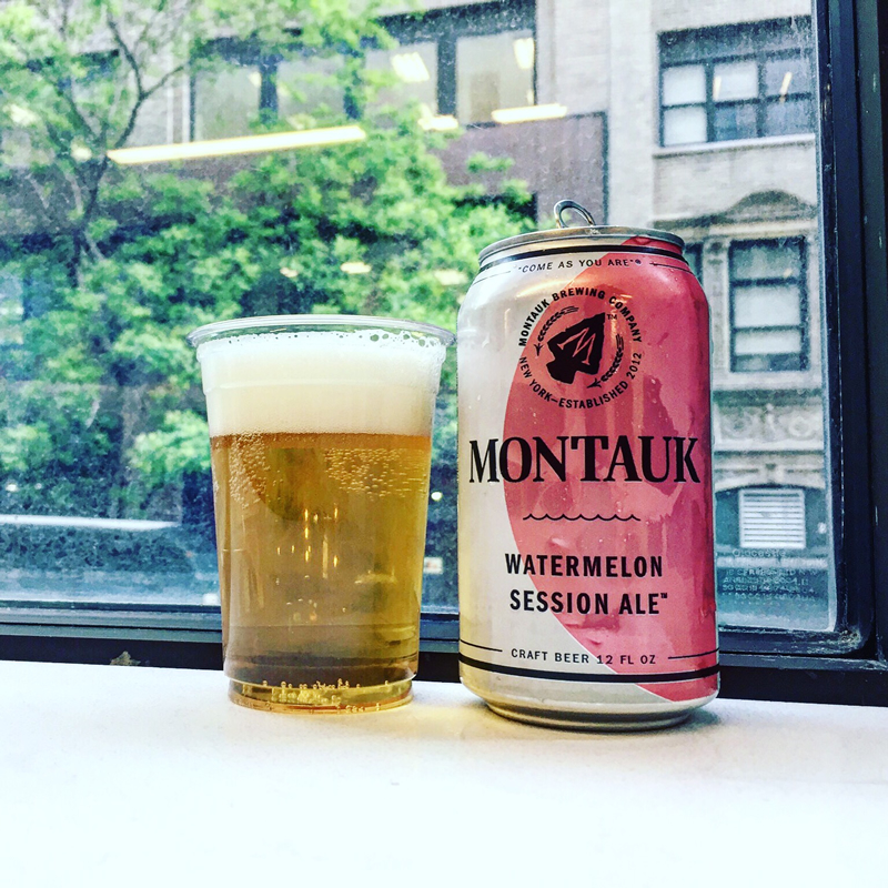 images of beers–Montauk Brewing Company's Watermelon Session Ale