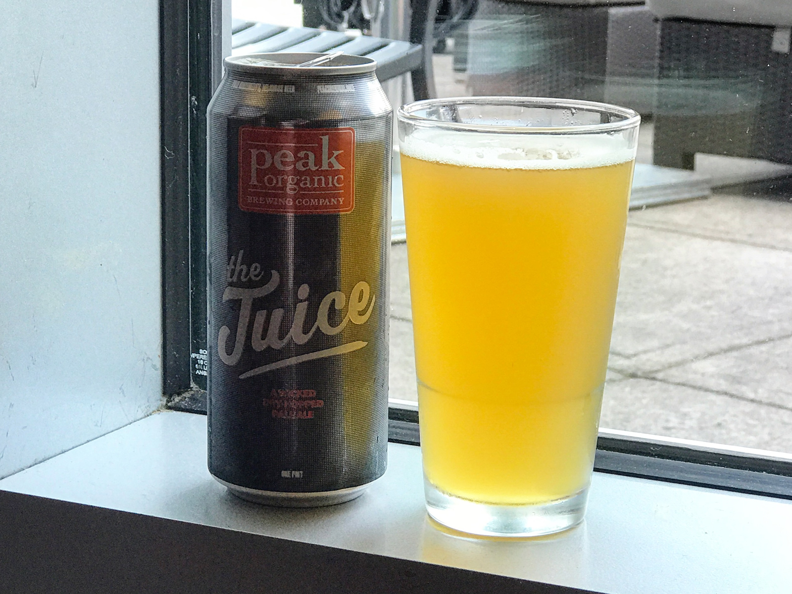 Peak Organic Brewery The Juice Beers on Windowsills