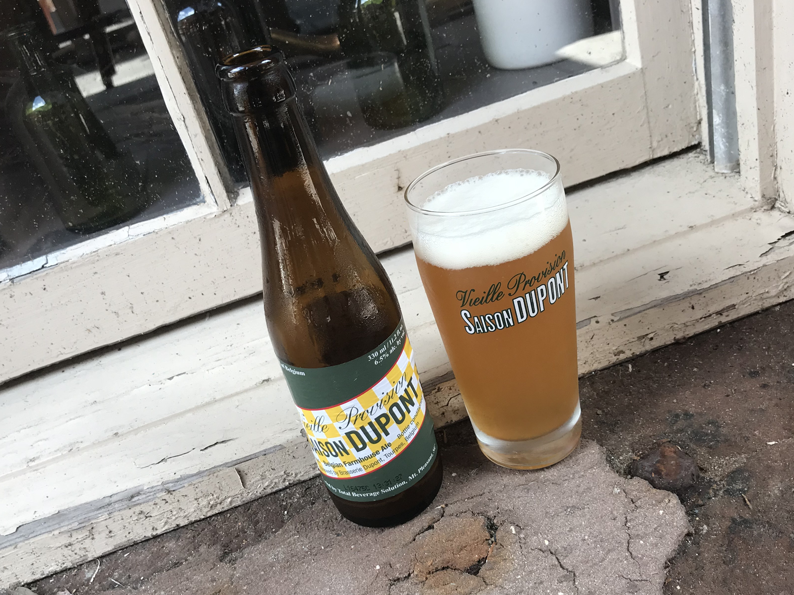 Brasserie Dupont Saison Dupont Vieille Provision Beers on Windowsills